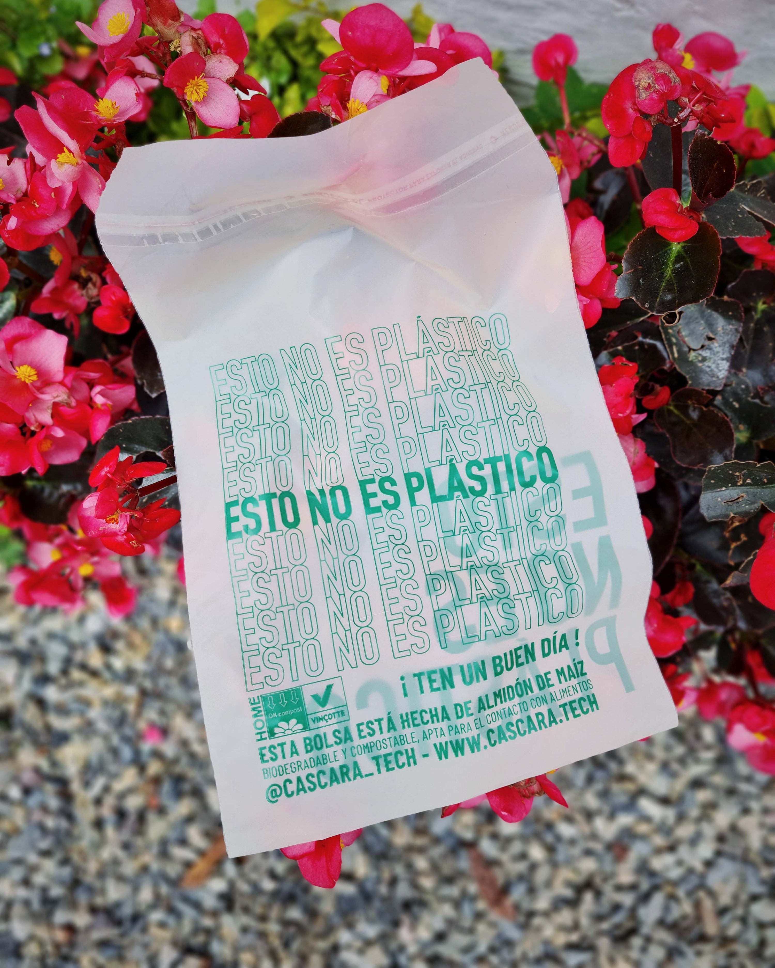 BOLSAS ECOLÓGICAS TALLA M x 100 UNIDADES – CASCARA TECH